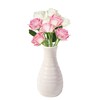 Unbreakable Vase for Flowers, Ceramic Look Plastic Vase for Home