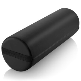 Saloniture Jumbo Round Massage Table Bolster Pillow Pad - 26 x 9 Inch - Pink