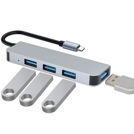 USB Hub, 4 USB, 5 Gbps, 4 in 1 USB Splitter Compatible with MacBook Pro and MacBook Air, Docking Station Compatible with MacBook Adapter