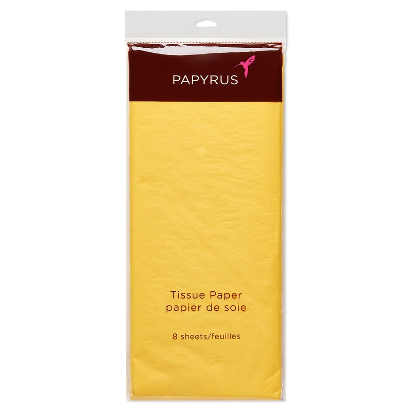 Papyrus Buttercup 8 Sheet Yellow Tissue Paper for Gifts, Decorations,