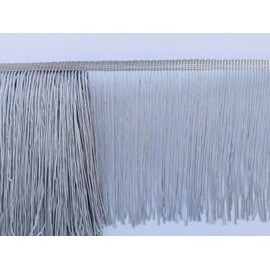 MONIDOOR - Moldura de flecos de cadena de 6 pulgadas y 10 yardas para costura, manualidades, decoración de bricolaje (gris 914)