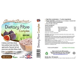 Specialist Supplements Dietary Fibre Complex 100 Capsules