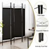 Giantex 4 Panel Room Divider Screen, 6 Ft Steel Frame
