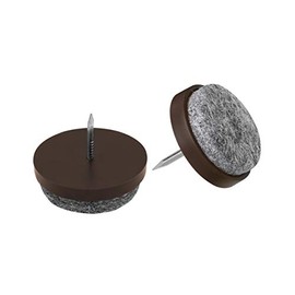 Meister Felt Glider with nail, Ø 30 mm, brown, 20 pieces, 644086