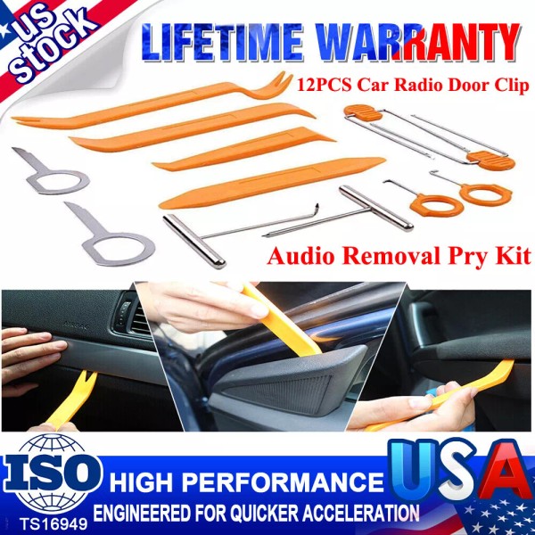 CarBole 12 pack Car Trim Removal Tools Kit Auto Door