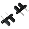 E-outstanding 5PCS 15/64 inches HY860F Optical Sensor Switch, Black, Plastic