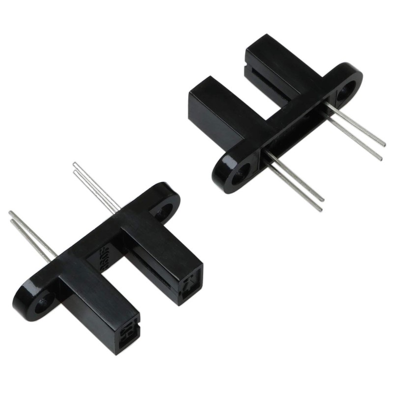 E-outstanding 5PCS 15/64 inches HY860F Optical Sensor Switch, Black, Plastic