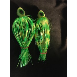 High Percentage Big Eye Salmon Trolling Fly Silicone Legs Pack Of 2- 4” Unrigged