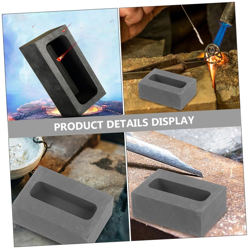 Operitacx Graphite Oil Tank Dice Circle Melting Silver Supply Graphite