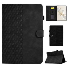 CASAFUNY Case for Honor Pad 9 12.1 Inch Tablet, PU Leather Protective Case with Multi-Angle Stand, Black