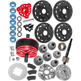 RCYouHott RC Upgrades Part Transmission Gears Spur Gear(48-Pitch) 76T 83T 86T 90T Spur Gear with 17T/19T/21T/23T/25T/27T Pinions Gear for 1/10 Slash/Rustler/Stampede/Bandit 2wd VXL,Red