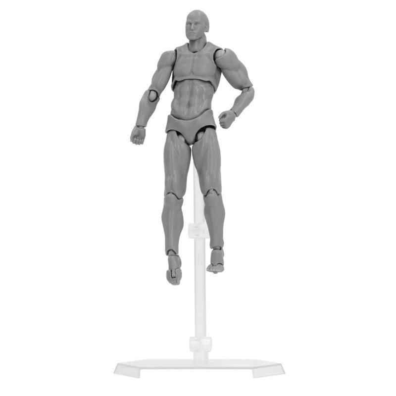 Figure Model PVC Action Figure Drawing Model Movable Joint Pedestal