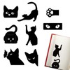 8pcs Cat Magnetic Bookmarks Cute Black Cat Bookmarks for Women