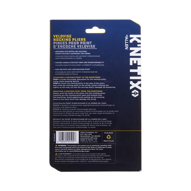Allen Company K’netix Velovise Nocking Pliers, Tightens and Removes Nocks,