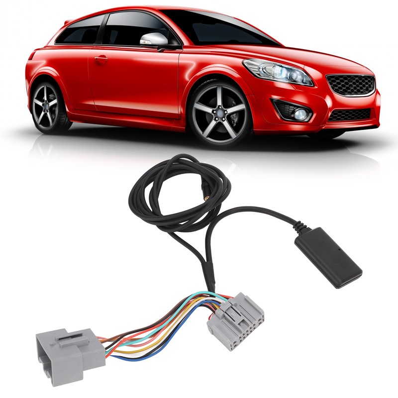 Car Bluetooth AUX Module Wireless Black Radio Adaptor Replacement for