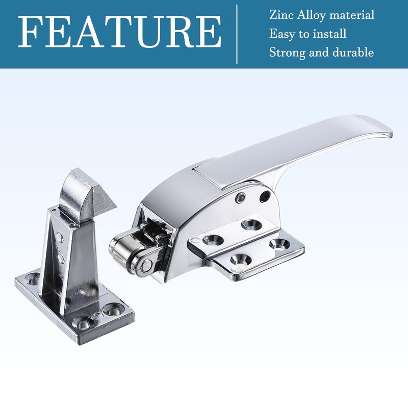 QUARKZMAN Freezer Door Lock Handle x 1 Piece Zinc Alloy
