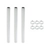 PATIKIL M12 Thread 5.91" Lamp Pipe Kit with Lock Nuts,