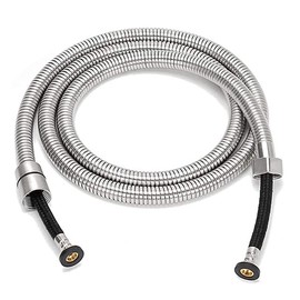 Extra Long Shower Hose 96 Inches Braided Inner Tube High Pressure Chromed Stainless Steel Replacement for Handheld Shower Heads and Bidet Sprayer Hose