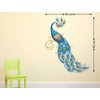 Wallstick Vinyl Beautiful Peacock Wall Sticker (23 cm X 4.2