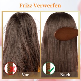 Boar Bristle Brush, AISEELY Magic Volumer Hair Brush, Boar Bristles for Thick Fine Hair, Professional, Antistatic, Reducing Hair Breakage and Frizzy Hair Comb