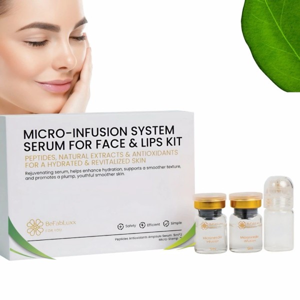 BeFabLuxx Micro-Infusion System for Face, Lips (1Micro Tool + 2Serums)
