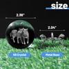 3D Wolf Crystal Ball with Stand Lase Engraved Glass Sphere