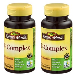 Nature Made Vitamin B-Complex Caplets 100 Caplets (Pack of 2)