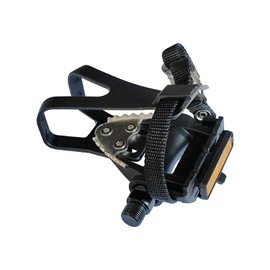 UPANBIKE Bike Pedals with Toe Clips and Straps for Exercise Bike, Outdoor Bicycles and Spin Bike, 9/16-Inch Spindle with Reflectors