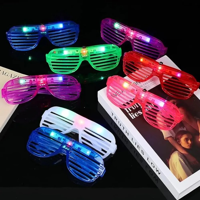 Gafas De Fiesta Gafas Luminosas Retro Fiesta Color Ferwatg