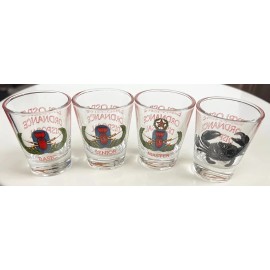 EOD x 4 shot glasses