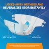 MED PRIDE Maximum Absorbency Adult Briefs for Incontinence with Refastenable
