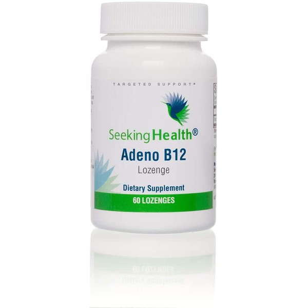 Seeking Health Adeno B12, Vitamin B12, Support Healthy Energy Levels, Support Healthy Memory and Mood, Easily Absorbed Vitamin B12, Support Normal Metabolism, 3,000 mcg Vitamin B12, 60 Vegan Capsules*