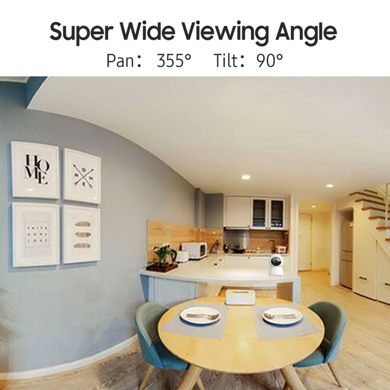 Smart Security Camera 1080P HD Webcam w/Microphone/Night Vision/Motion Detection/Two-way Intercom/Remote