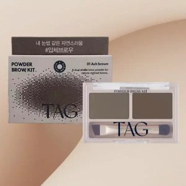 Tag 태그 파우더 브로우키트 1호 애쉬브라운 / 아이브로우 Tag Powder Brow Kit No. 1 Ash Brown / Eyebrow [Powder Brow Kit No. 1 Ash Brown]
