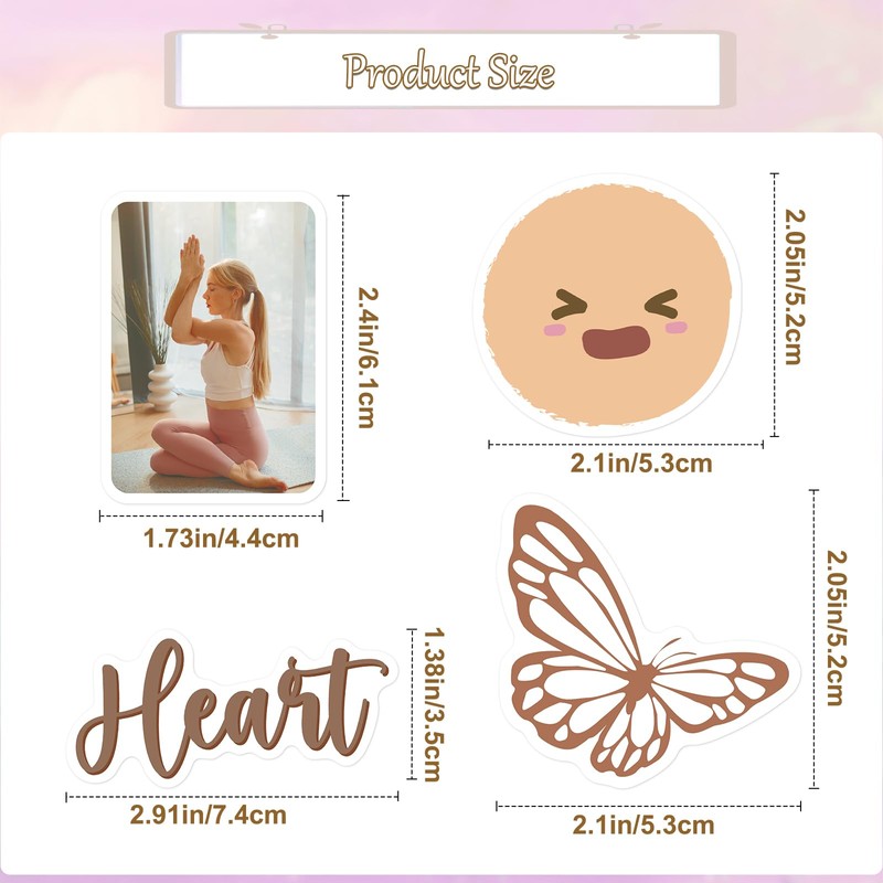 Falueqg Inspirational Vision Board Stickers - 50Pcs Positive Quote Stickers