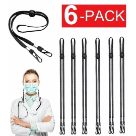 Face Mask & Glasses Lanyard. 6PCS Adjustable Flat Lanyard Face Mask & Glasses, Ear Savers For Mask and Glasse
