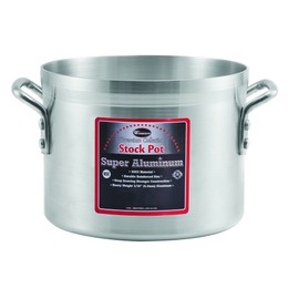 Winco USA Super Aluminum Stock Pot, Heavy Weight, 40 Quart, Aluminum