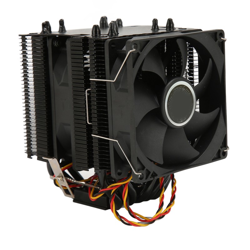 CPU Cooling Fan 6 Heat Pipes Quiet 3 Pin PC