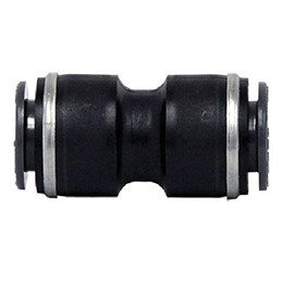 Tectran QL1362-6 Composite Push Lock Fitting Union Connector (Brass D.O.T. for Nylon Tubing, 3/8" Tube Size, Pack of 10)