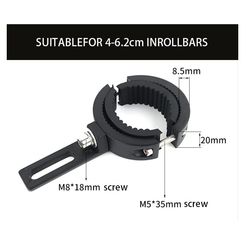 KiBlithemor Motorcycle Headlight Bracket, Pack of 2 38-60 mm Universal