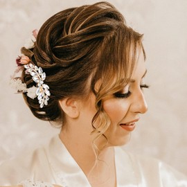 3 Pcs Rhinestone Hair Comb Bridal Hair Comb Vintage Decorative Hair Combs Crystal Emerald Headpiece Wedding Sparkly Hair Accessory for Women (Style 1, One Size)