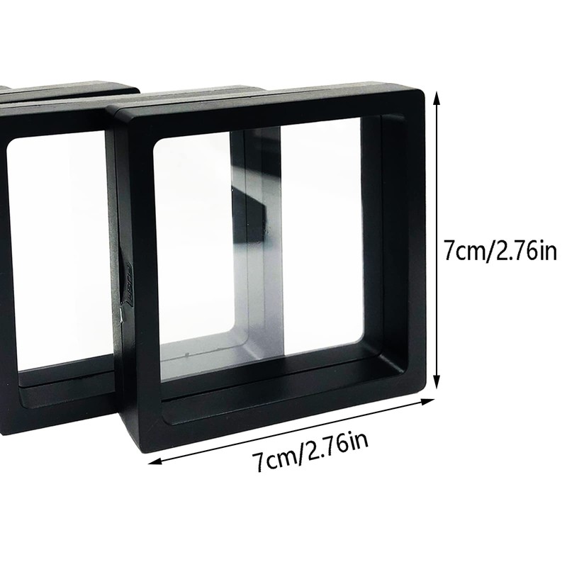 Eterspr Pack of 8 3D Floating Display Cabinets, Jewellery Organiser