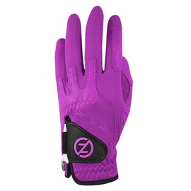 Zero Friction Men's Cabretta Elite Left Hand Golf Glove, One Size, Purple