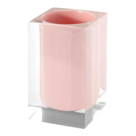 IZOD - Tumbler, Resin Countertop Accessories, Dorm Room Essentials, Perfect for Bathroom or Vanity (Marina Collection, Pink)