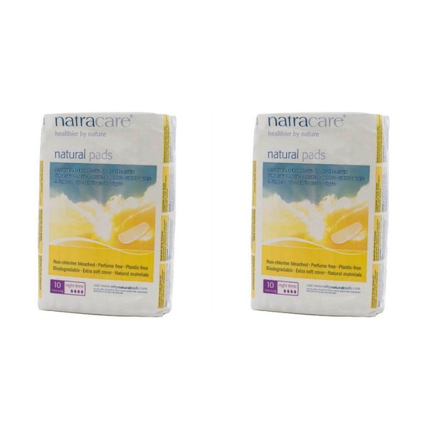 (2 Pack) - Natracare - Maxi Pads Night Time |