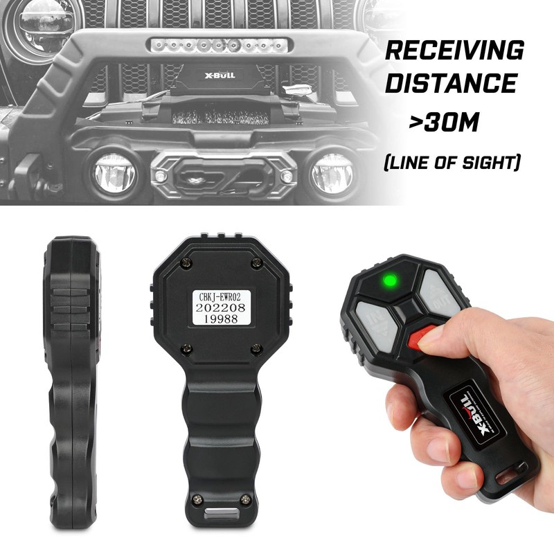 X-BULL New Wireless Winch 2 Remote Control Kit Handset Switch