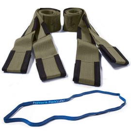 Forearm Forklift 2-Person Lifting and Moving Straps - Lift and Carry Furniture, Appliances, Mattresses or Items up to 800 lbs Like a Pro, Includes Movers Rubber Band, Jute