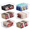 iSPECLE Freezer Organizer Bins - 4 Pack Medium Upright Baskets