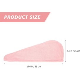 Toalla para Cabello de Microfibra, Paquete de 3, Coral Fleece Ligera y Fácil de Fijar, para Mujer, Secado Rápido, Multiusos, Toallas Suaves Cabello
