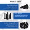 MroMax M6 x 10mm Machine Screws Hex Socket Round Head